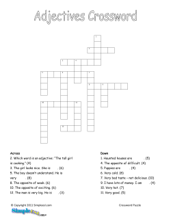 ESL Adjective Activity PDF