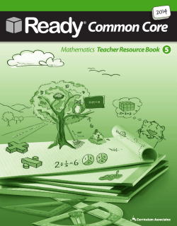 Common Core Math Grade 5 Multiplication as