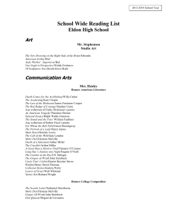School Wide Reading List