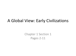 A Global View: Early Civilizations