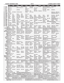 SUNDAY MORNING GRID 7/5/15 LATIMES.COM/TV TIMES