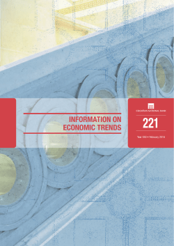 Information on economic trends, February 2016.