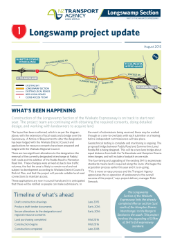 Longswamp project update