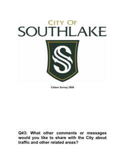 Q43: What other comments or messages would