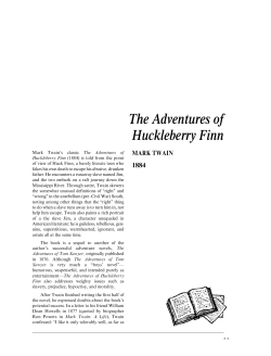 The Adventures of Huckleberry Finn