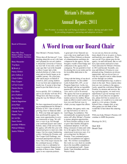 A Word from our Board Chair