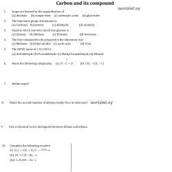 Carbon and its compound - E