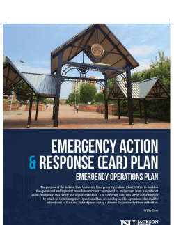 Emergency Operations Plan - Jackson State University
