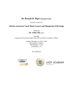 Dr. Ronald H. High, Fulbright Scholar