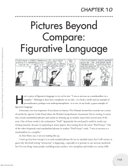 Pictures Beyond Compare: Figurative Language
