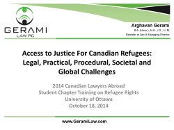 Ms. Gerami speaks about access to justice for