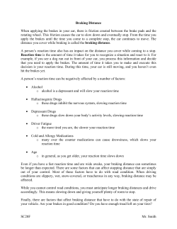 45 Braking Distance - Mr. Smith`s Website