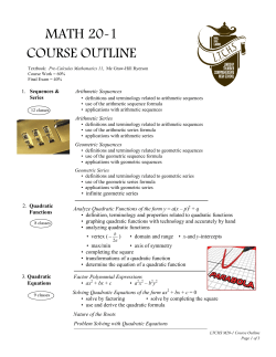math 20-1 course outline