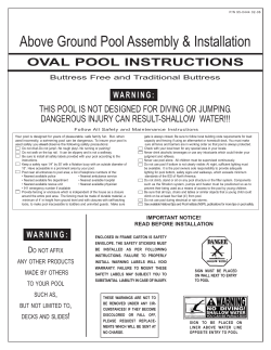 Oval Pool Instructions