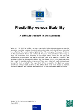 Flexibility versus Stability - European Commission