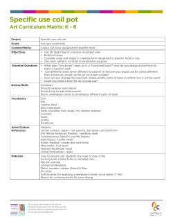 Specific use coil pot - Northern Clay Center