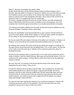 Robert F. Kennedy: Unwinnable War speech (1968) Senator Robert