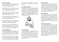 Know the Eucharist Hebraic Background Jesus` table fellowship The