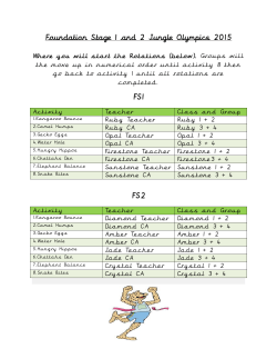 Foundation Stage 1 and 2 Jungle Olympics 2015 FS1 FS2