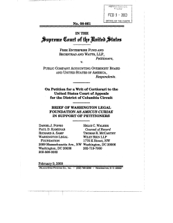 No. 08-861 FREE ENTERPRISE FUND AND