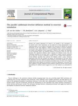 The parallel subdomain-levelset deflation method in reservoir