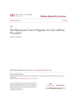 The Minnesota Court of Appeals