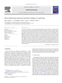 Three-dimensional electrical resistivity imaging of a gold heap