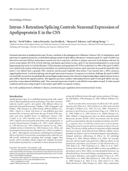 Intron-3 Retention/Splicing Controls Neuronal Expression of