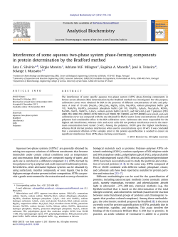 Interference of some aqueous two-phase system