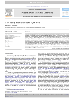 A life history model of the Lynn-Flynn effect (PDF Available)