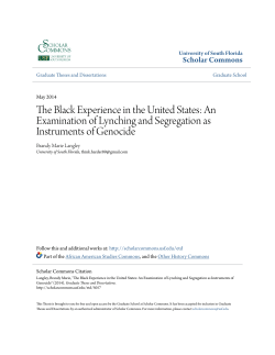 The Black Experience in the United States