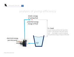 analysis of pump efficiency