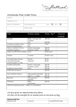 Christmas Fish Order Form