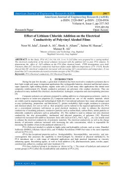 Effect of Lithium Chloride Addition on the Electrical Conductivity of