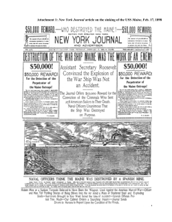 New York Journal article on the sinking of the USS Maine, Feb. 17