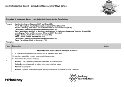 IEB Meeting 4 - Minutes - Lubavitch Junior Boys School