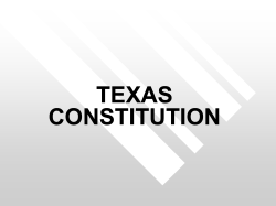 Texas Constitution