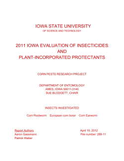 2011 Iowa Evaluation of Insecticides and Plant