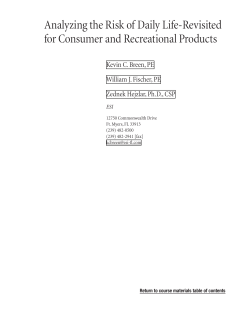 Analyzing the Risk of Daily Life-Revisited for Consumer and