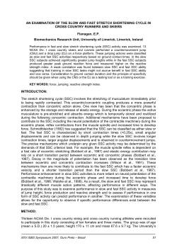 an examination of the slow and fast stretch shortening cycle in cross