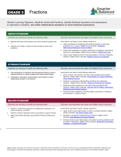 Mathematics Grade 5 Fractions