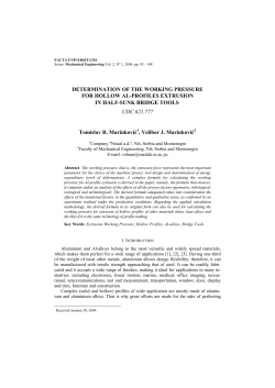 DETERMINATION OF THE WORKING