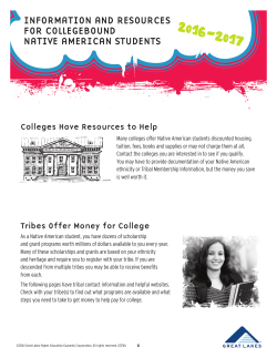 information and resources for collegebound native american students