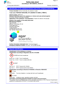 AGR1019 Osmium tetroxide 2% solution in water