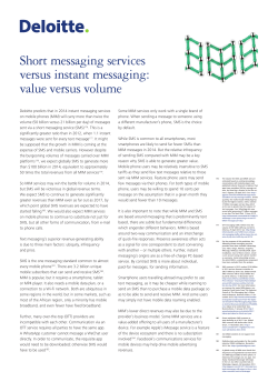Short messaging services versus instant messaging