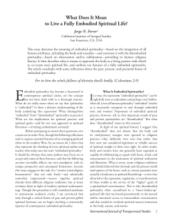 What Does It Mean to Live a Fully Embodied Spiritual Life?