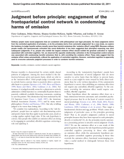 Judgment before principle - Fiery Cushman