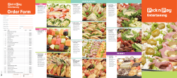 order Form - Pick n Pay