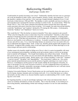 Living a Life of Connection - Unitarian Universalist Congregation of