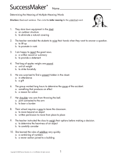 Answer Key - New Brunswick Public Schools
